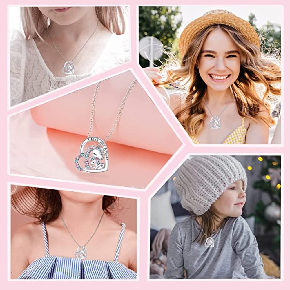 You are Magical Necklace for Girls Crystal Heart Pendant Necklaces Jewelry Gifts - Picture 6 of 6